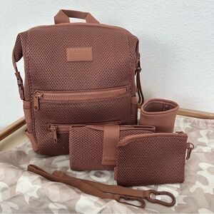 DISCONTINUED Dagne Dover Indi Medium Backpack in Air Mesh Warm Dust